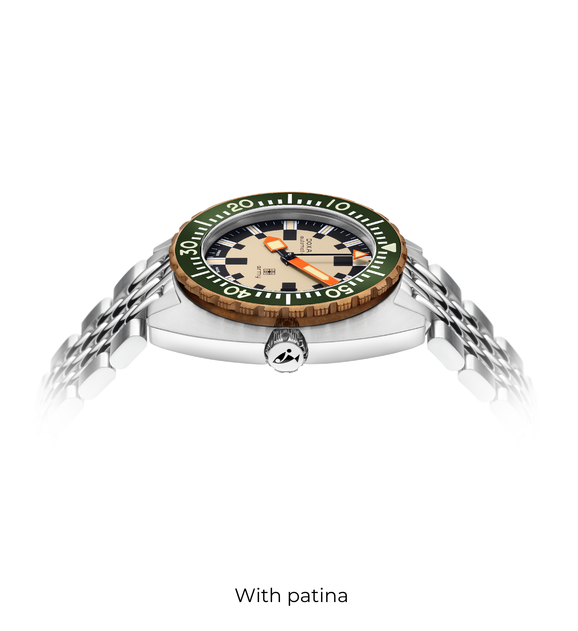 DOXA Army、ブロンズベゼル