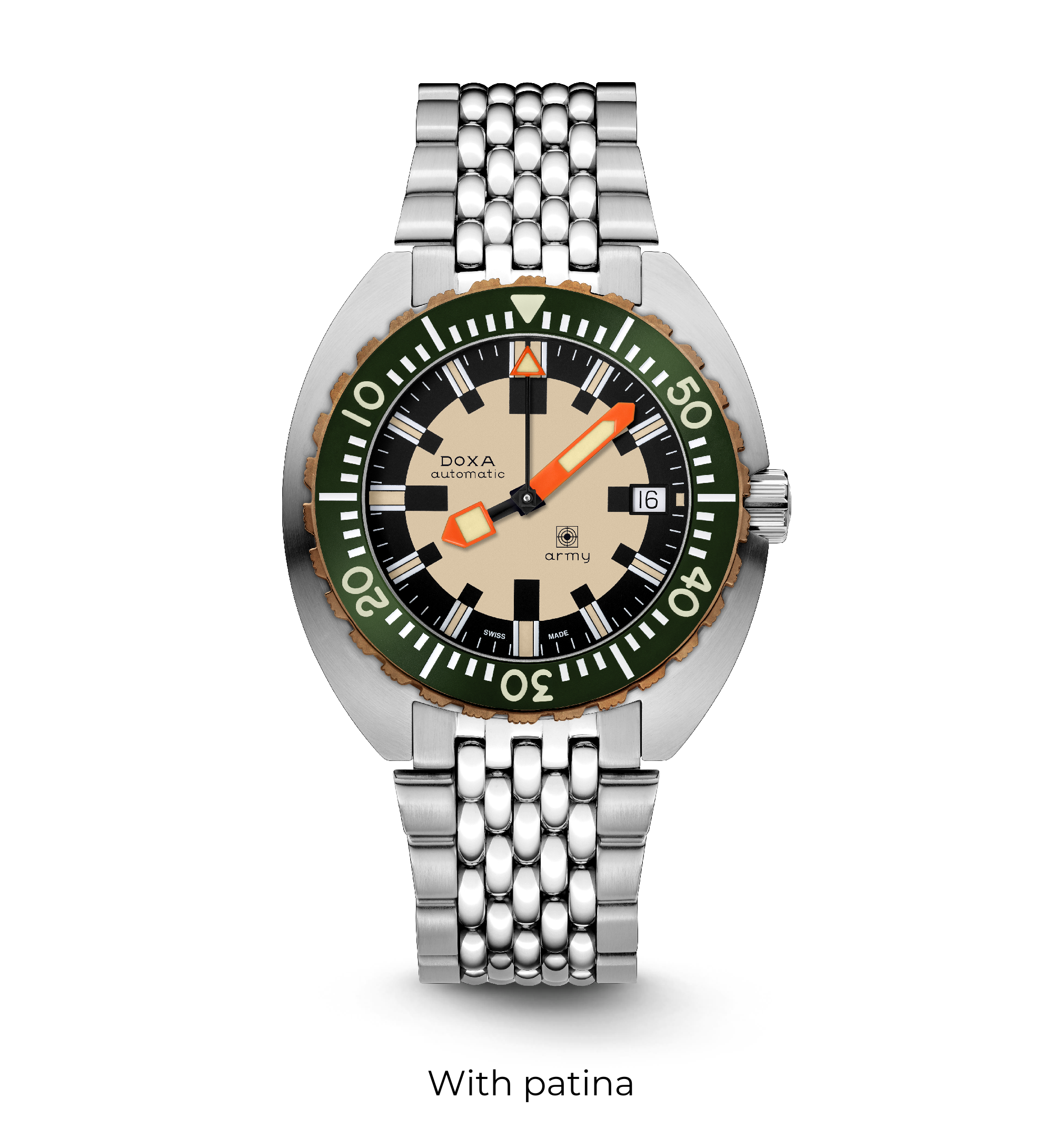 DOXA Army、ブロンズベゼル