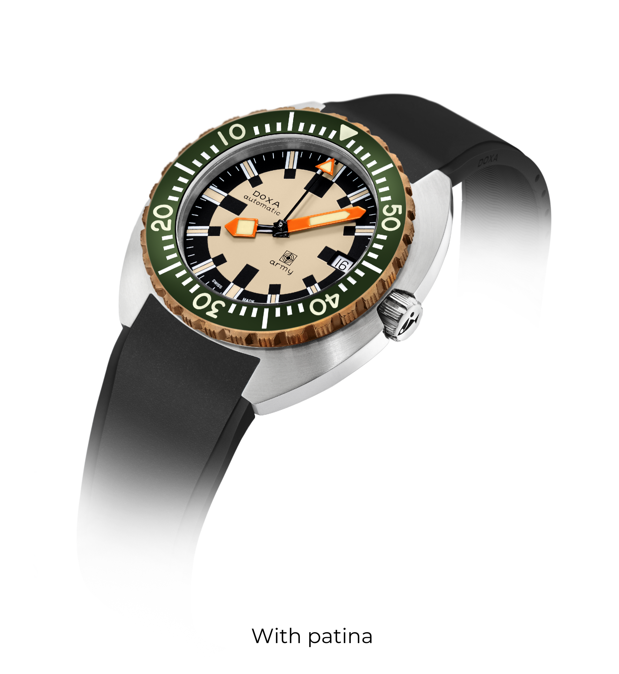 DOXA Army、ブロンズベゼル