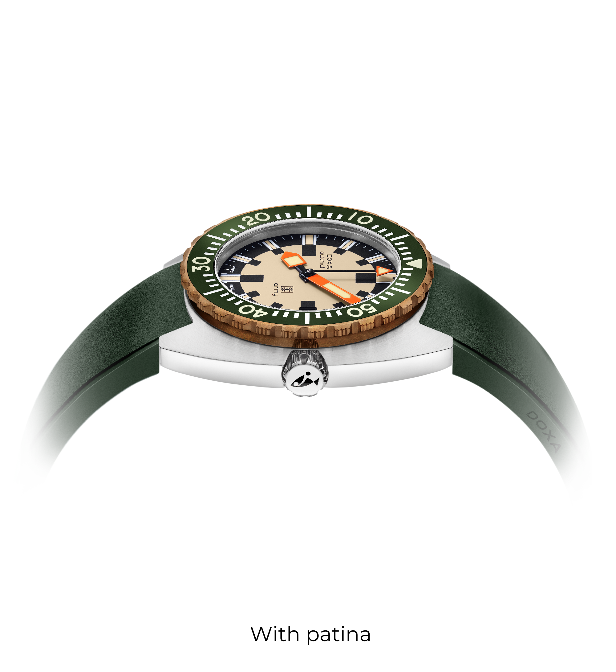 DOXA Army、ブロンズベゼル