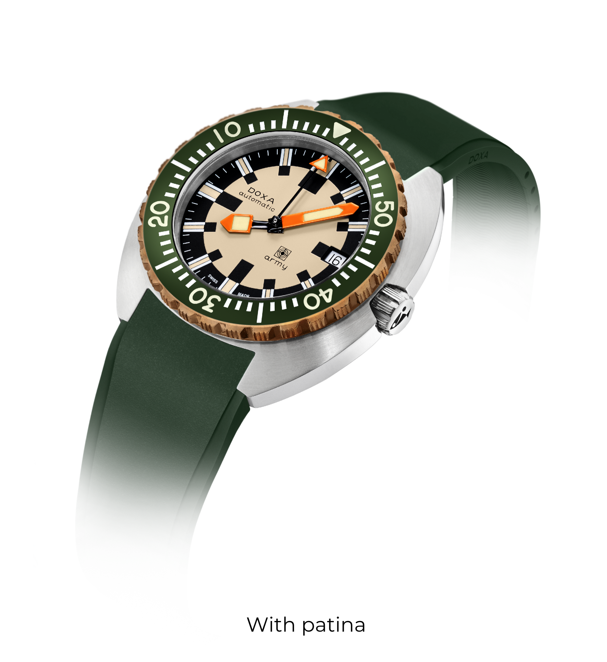 DOXA Army、ブロンズベゼル
