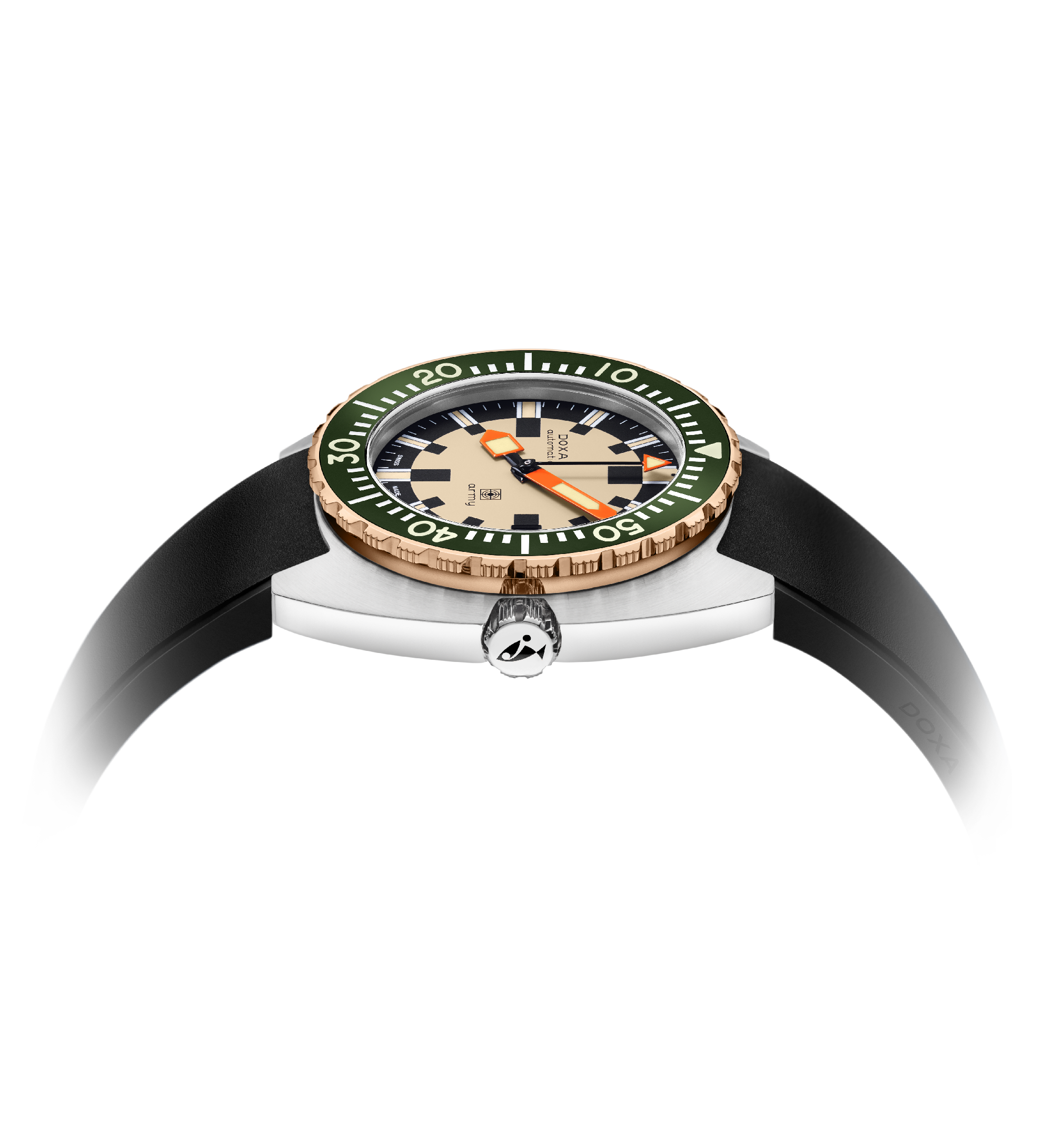 DOXA Army、ブロンズベゼル