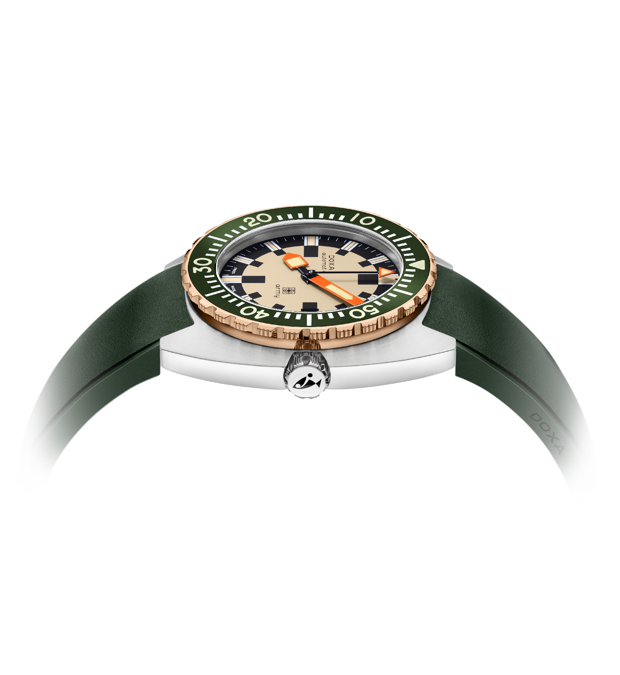 DOXA Army、ブロンズベゼル