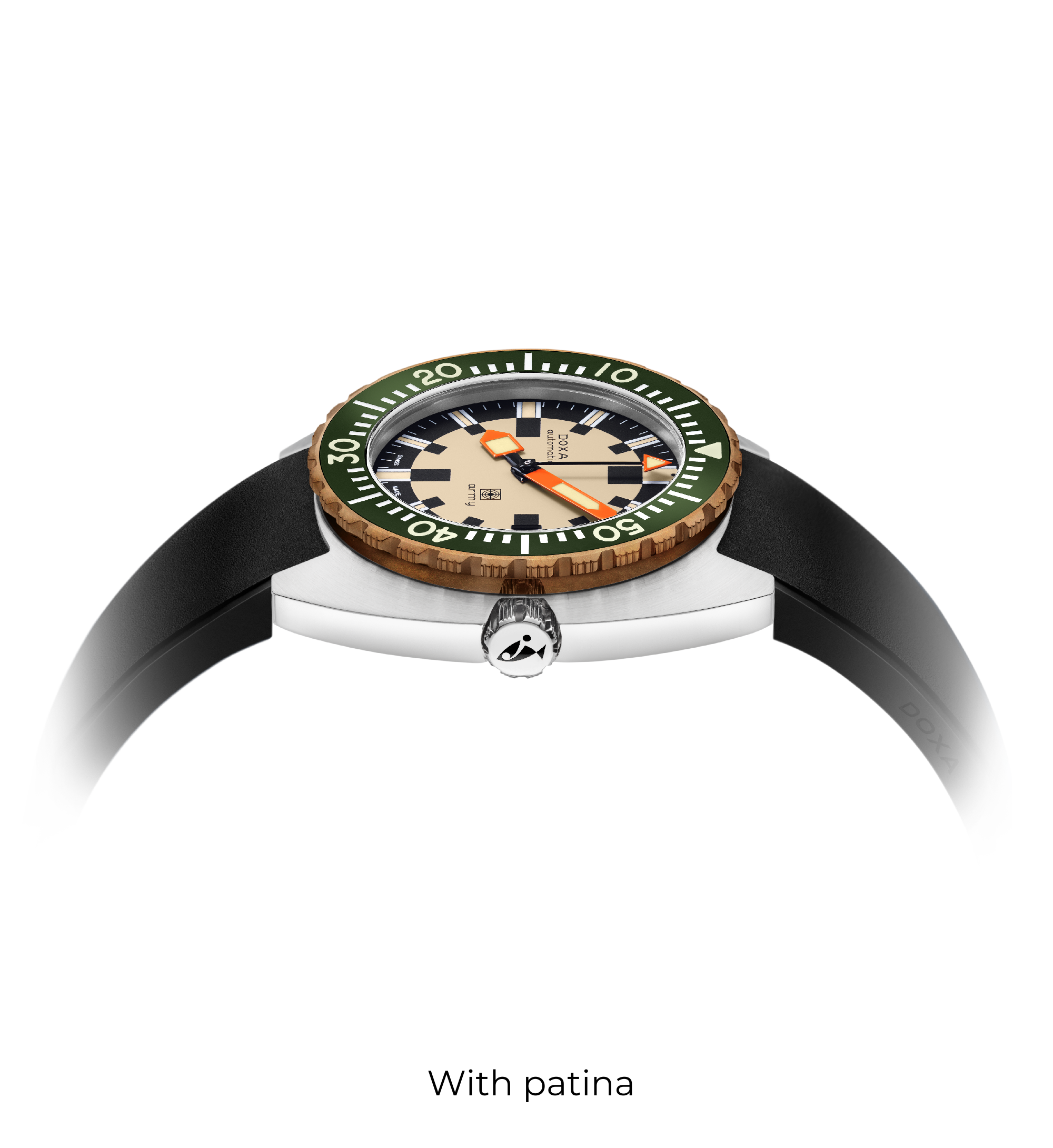 DOXA Army、ブロンズベゼル