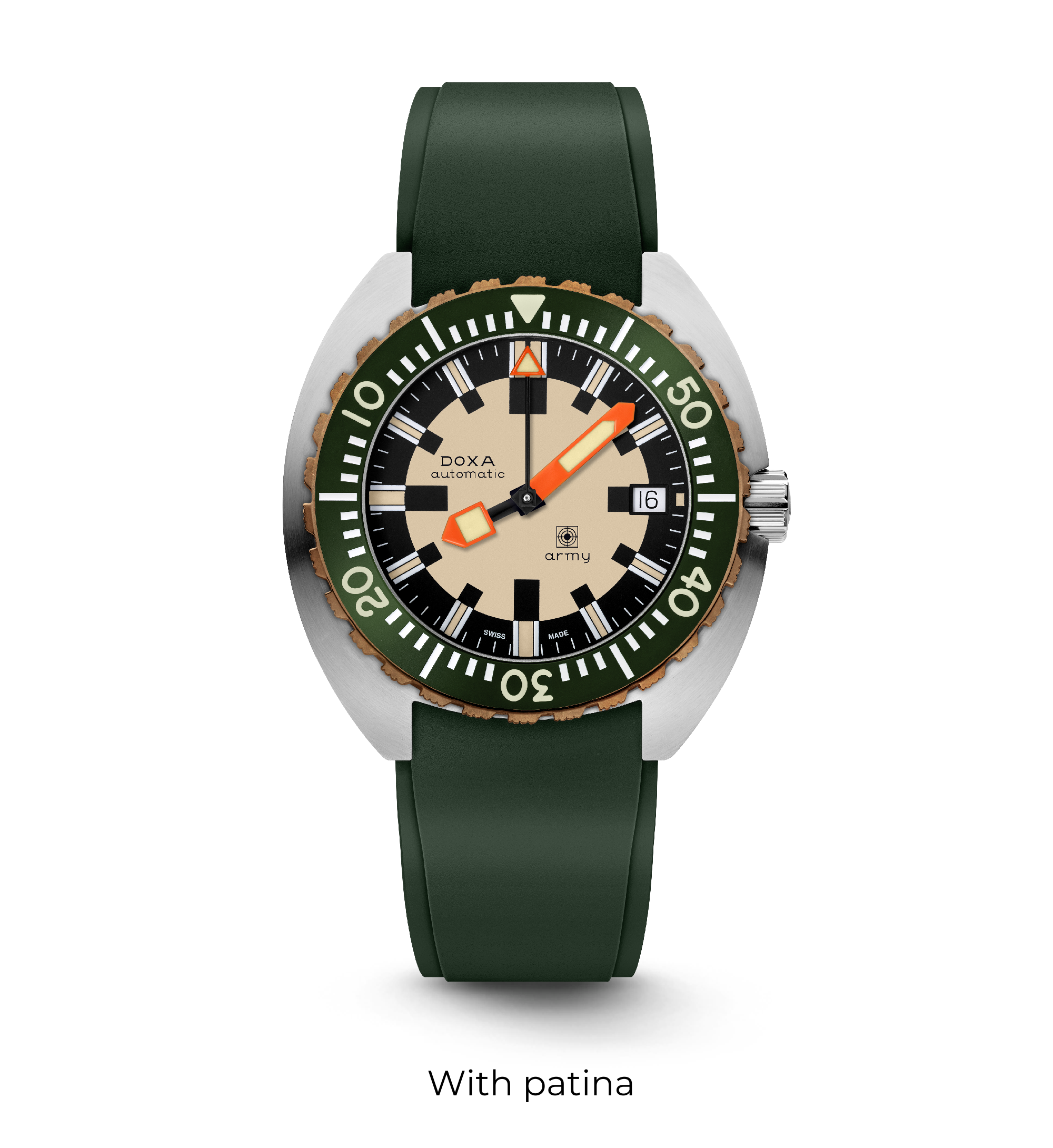 DOXA Army、ブロンズベゼル