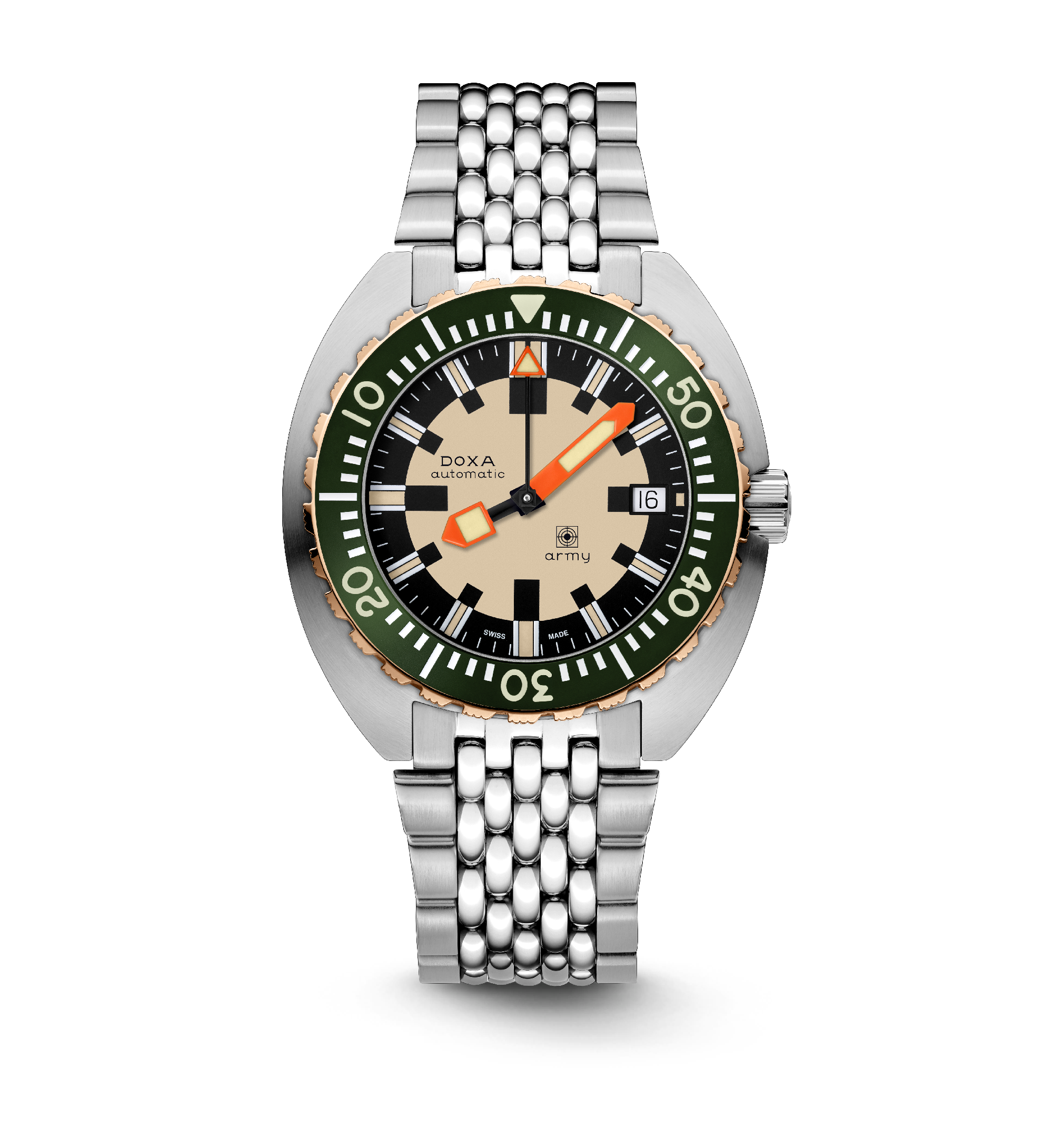 DOXA Army、ブロンズベゼル