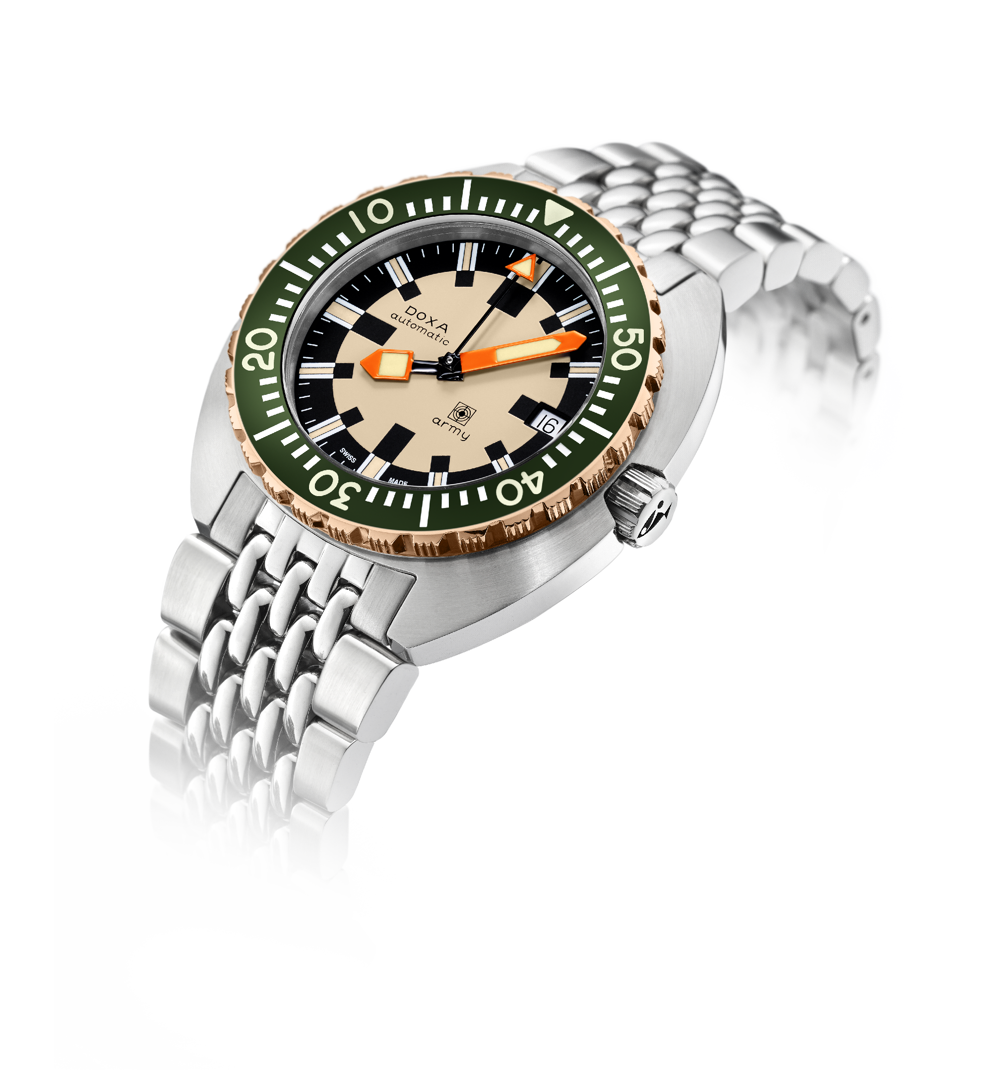 DOXA Army、ブロンズベゼル