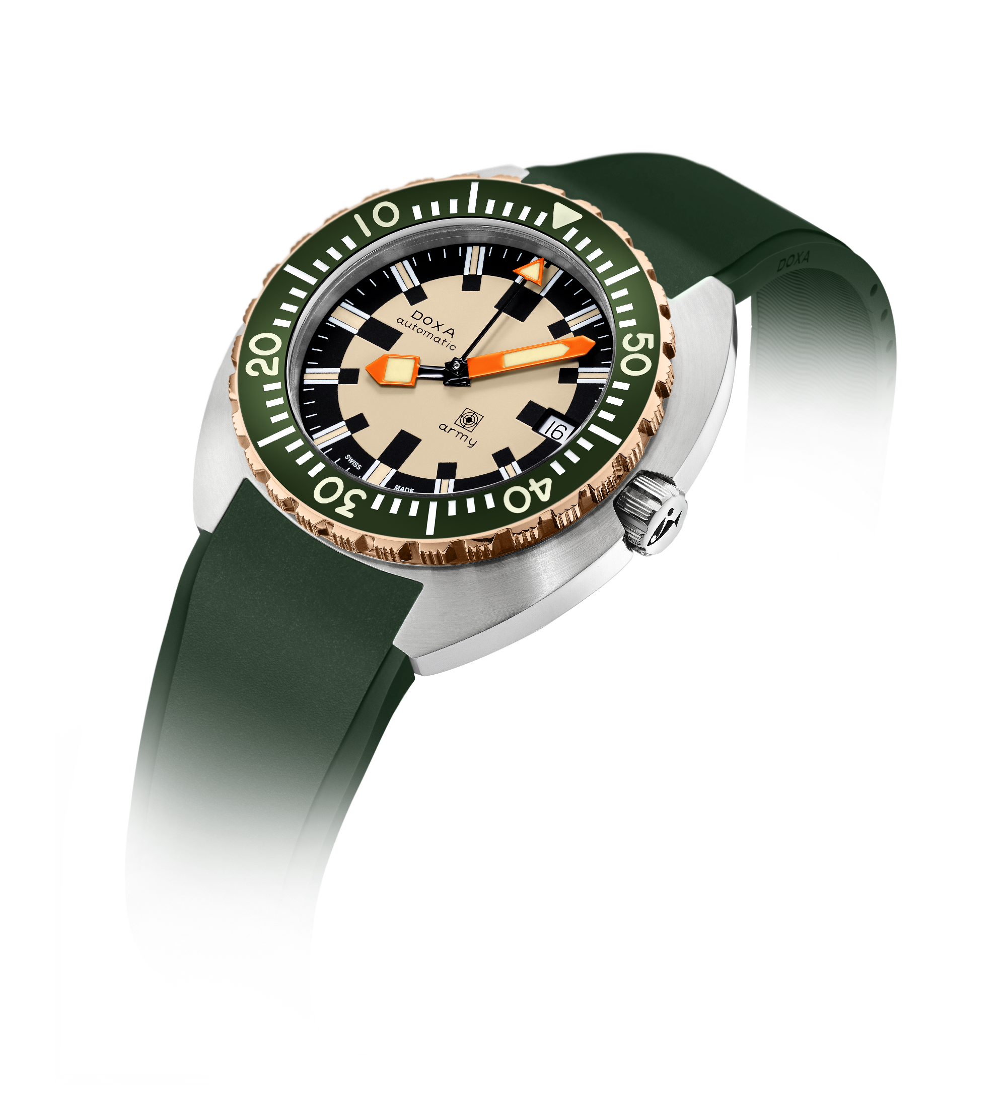 DOXA Army、ブロンズベゼル