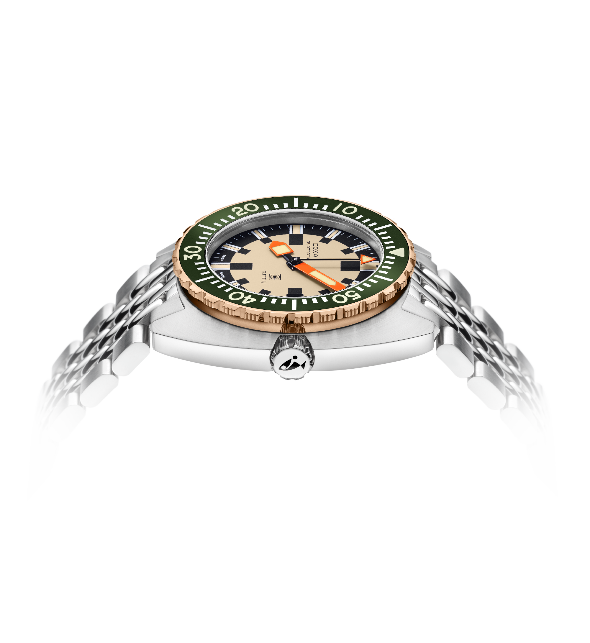 DOXA Army、ブロンズベゼル