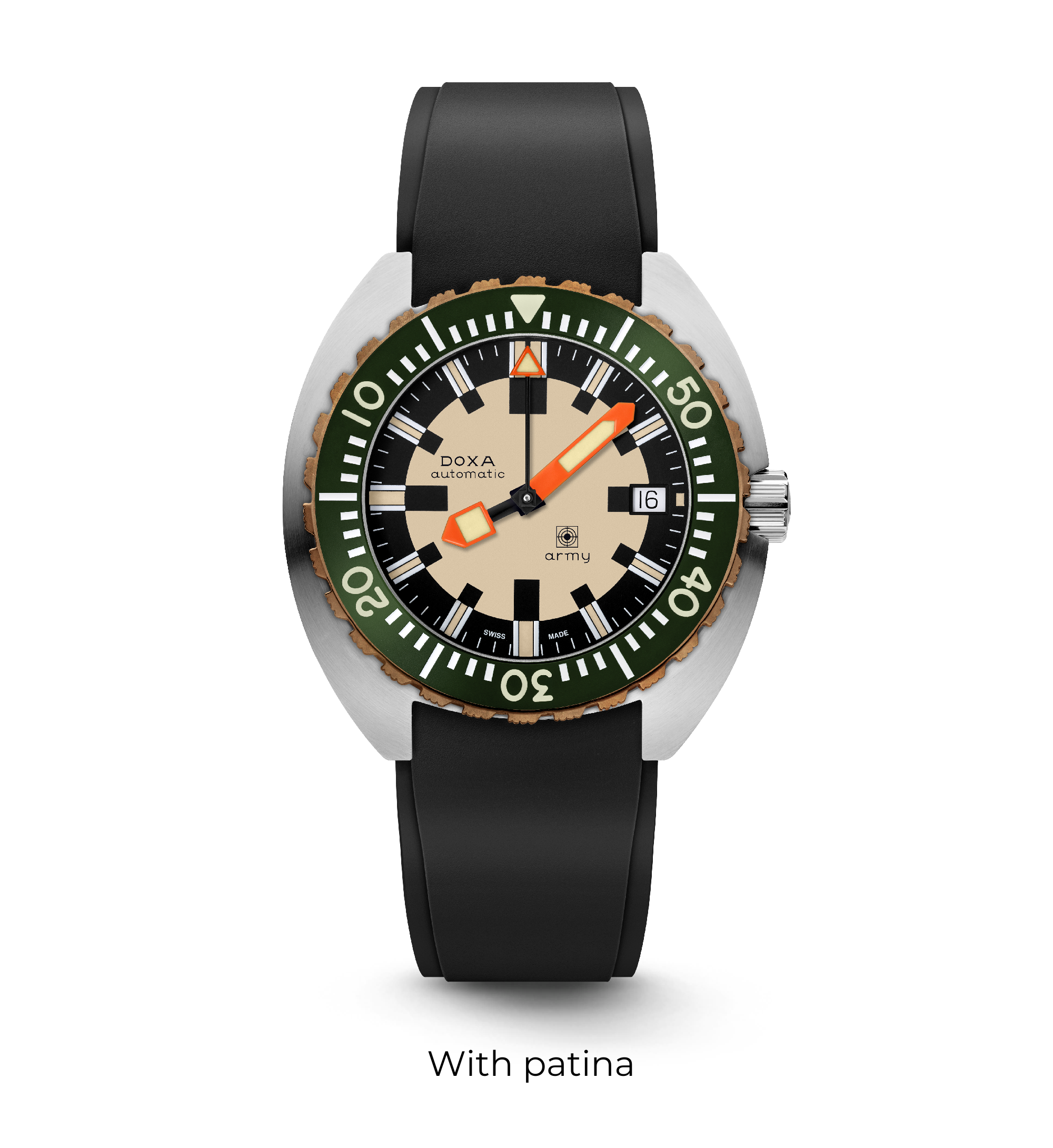 DOXA Army、ブロンズベゼル